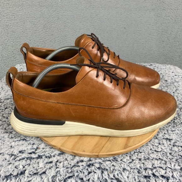 Wolf & Shepherd Crossover Longwing Dress Shoes Men's 11.5 M Honey/White Hybrid - Picture 6 of 15